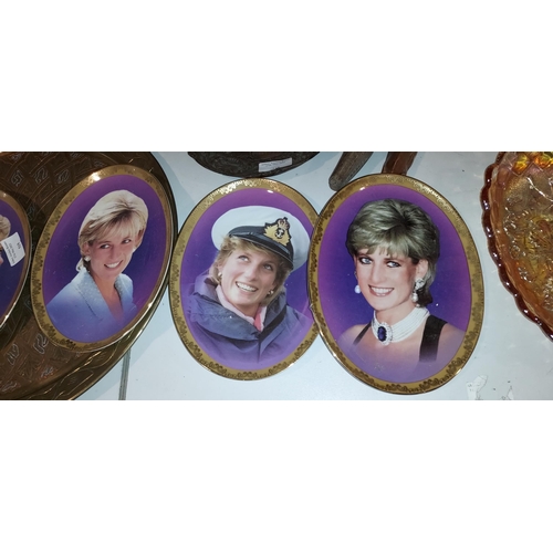 519 - Set Of Davenport Princess Diana Oval Plates