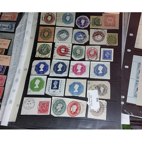 568 - Sheet Of Prepaid Franking Gb + Empire Stamps