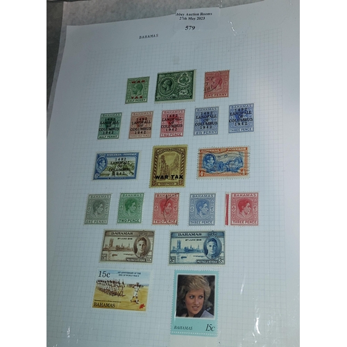 579 - Sheet Of Bahamas Stamps