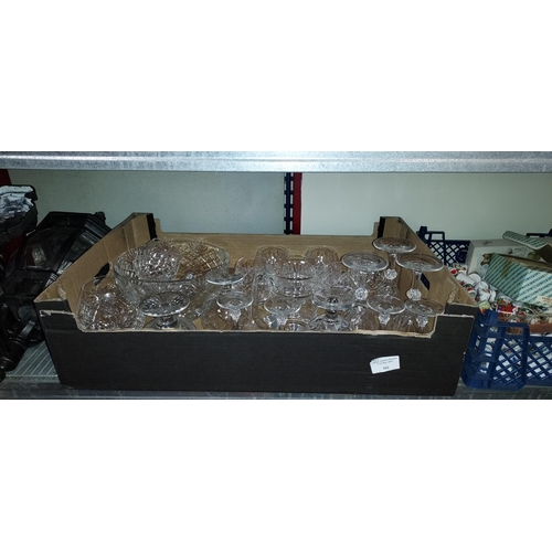 591 - Box Of Crystal Glasses And Others