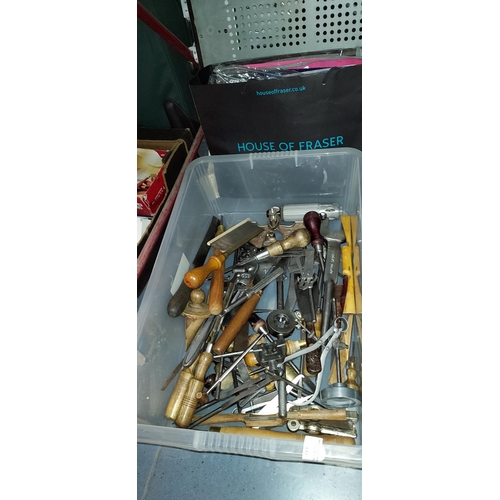 611 - Large Tub Of Nice Clean Collectable Tools