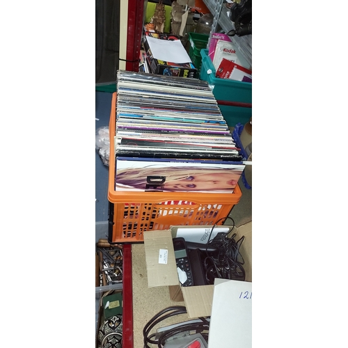 598 - Box Of 121 Clean Indies Rock And Pop Lp Records