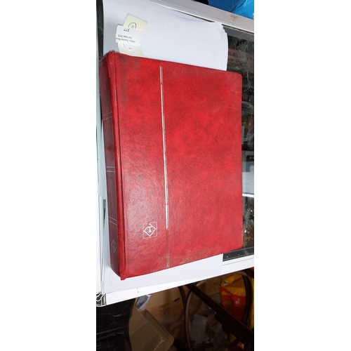 377 - Large Red Stock Book Of Stamps