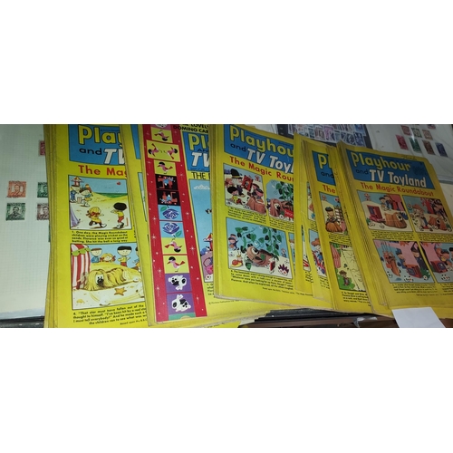 531 - Selection Of Magic Roundabout Playhour Magazines From The 1960'S