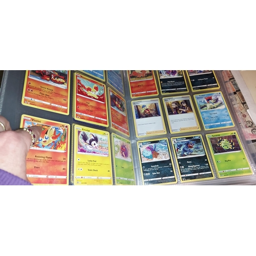 533 - Folder Containing 537 English/Japanese Pokemon Cards Including 39 Holo/Reverse