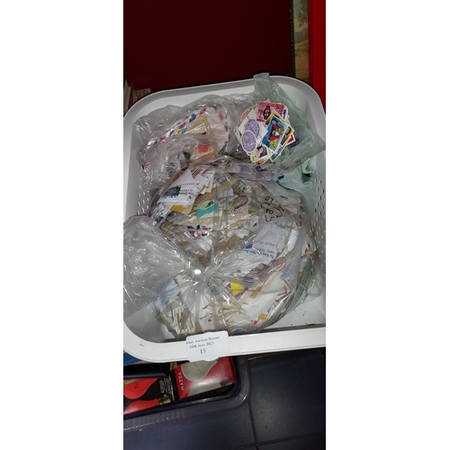 13 - Tub Of Various Stamps