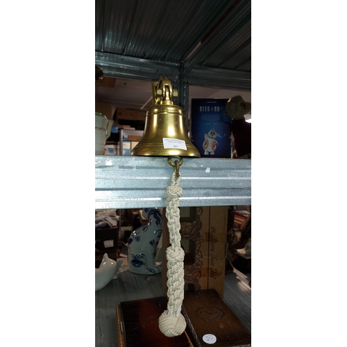 427 - Nauticalia Brass Ships Bell With Lanyard