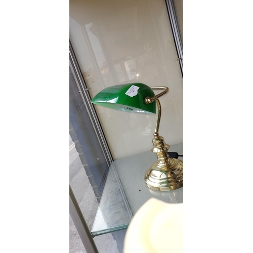 49 - Green Bankers Lamp