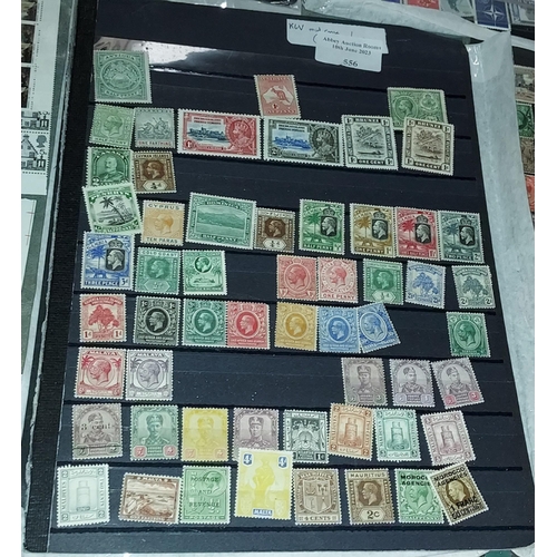 556 - Sheet Of George V Stamps