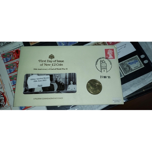 566 - £2 Coin Unc First Day Cover