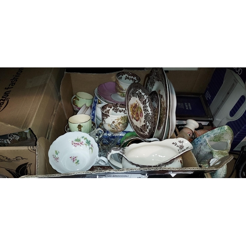 597 - Box Of Assorted China