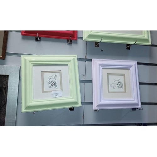 103 - Set Of 6 Small Framed Winnie The Pooh Pictures