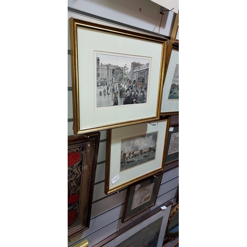 112 - Set Of 4 Framed Prints Of London