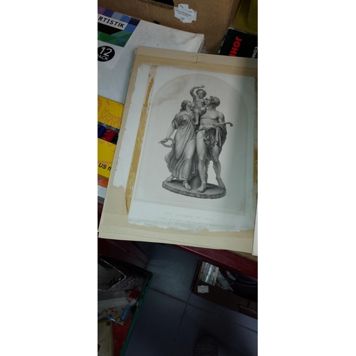 248 - Quantity Of Antique Engravings Including Coat Of Arms