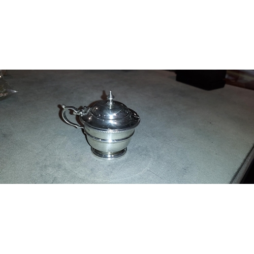 372 - 1936 Edward V111 Solid Silver Mustard Pot Approx. 48.3gms