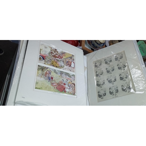 539 - Cartoon Pictures In Cardboard Mounts