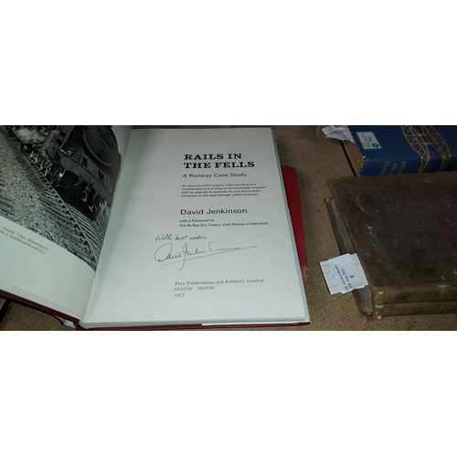 1 - 4 Signed Train Books, One Facet & Settle Carlisle Both Signed By O.S. Nock With Letter, Railway Maga... 