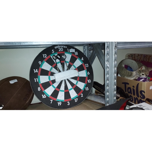 161 - Unicorn Dartboard With 3 Darts