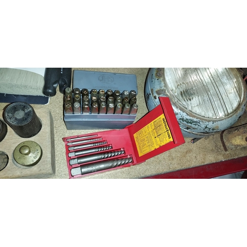 170 - Set Of Letter Punches And A Set Skf Dorma Screws