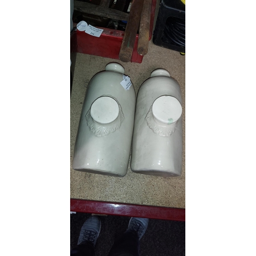 215 - 2 Earthenware Water Bottles