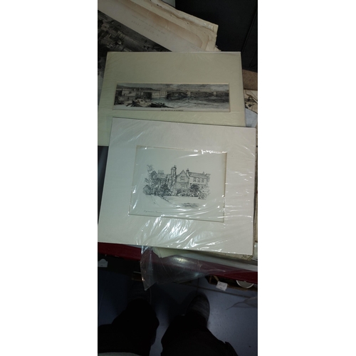 247 - Quantity Of Antique Engravings Including Coat Of Arms