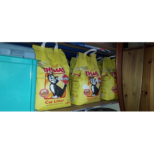 27 - 6 Bags Of Thomas Cat Litter