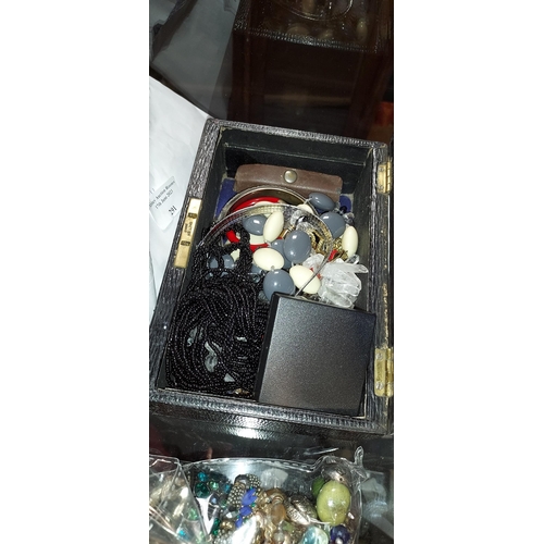 290 - Box Of Costume Jewellery