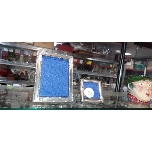 309 - 2 Small Silver Photo Frames