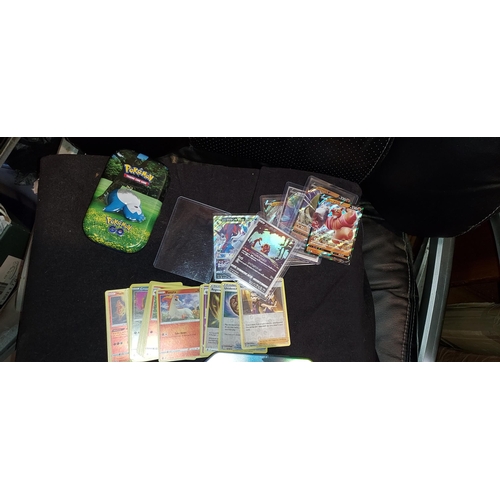 322 - 27 Holo/Reverse Pokemon Cards Plus 6 Pokemon Cards In Cases