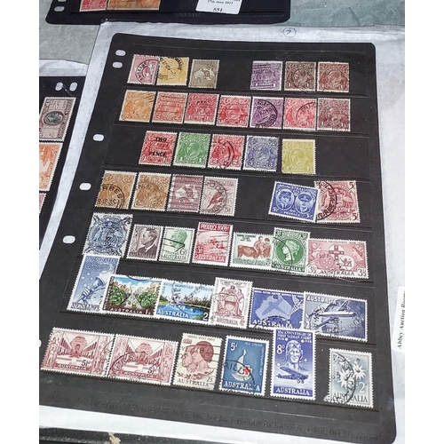 552 - Page Of Australian Stamps