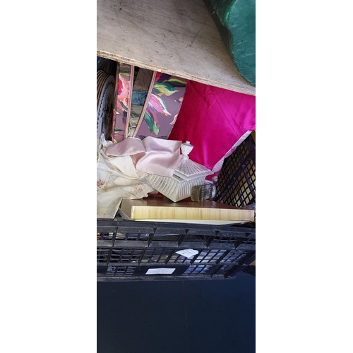 80 - Box Of Assorted Items Including Place Mats, Vanity Etc