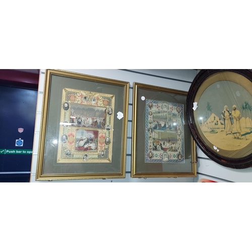 129 - 2 Framed Coronation Prints