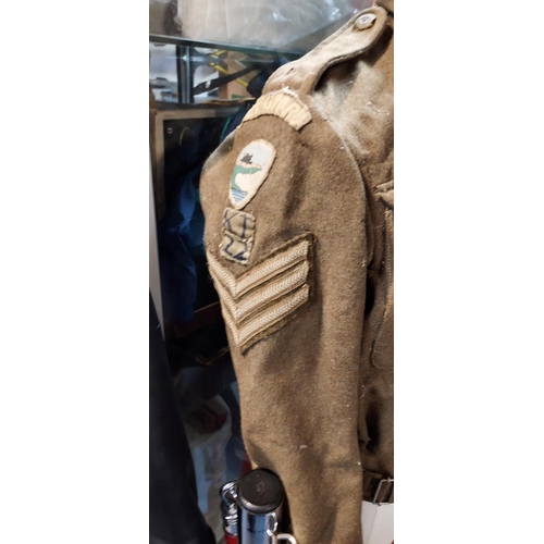 262 - Ww2 Army Jacket In Poor Condition