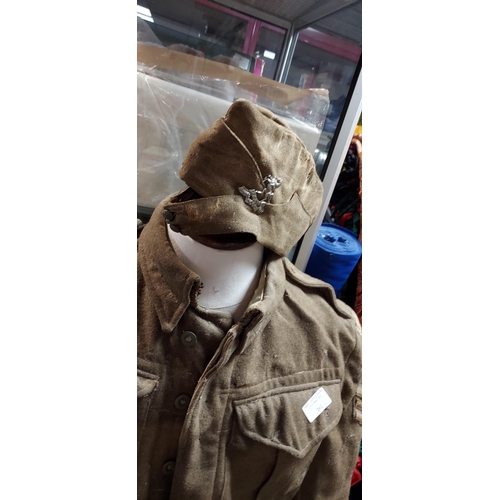 262 - Ww2 Army Jacket In Poor Condition