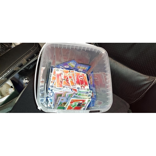 297 - Tub With Hundreds Of Match Attax Cards Nearly Full Set 2008/2009 Including Ltd Editions And Hundred ... 