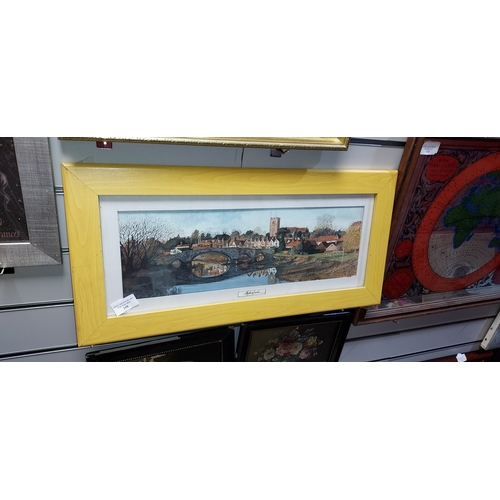 108 - Framed Signed Painting Of Aylesford