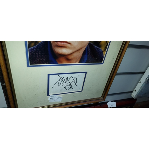 114 - Framed Johnny Depp Photo With Replica Signature