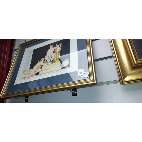 100 - Antique Greek Tragedy Watercolour