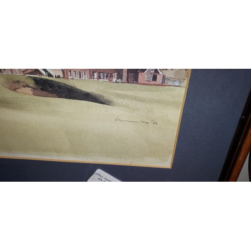 103 - Framed Print Of Littlestone Golf Club In New Romney
