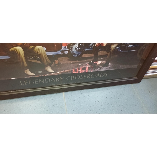 104 - Large Framed Print Called Legendary Crossroads Painted By Chris Consani