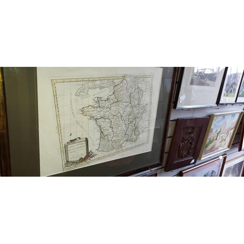 112 - Framed Map Gallia Antiqua Venetis 1785