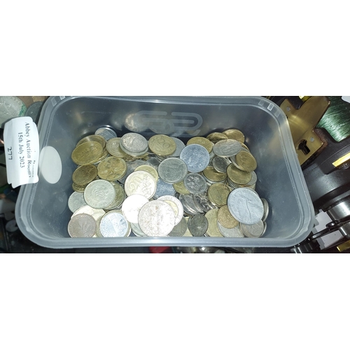 277 - Tub Of Foreign Coins