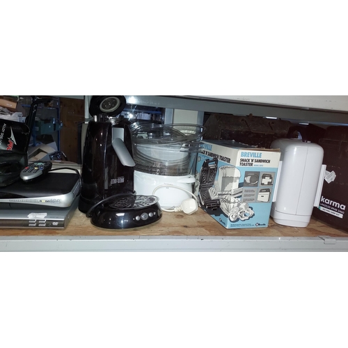 635 - Russell Hobbs Coffee Maker, Breville Sandwich Toaster Plus A Food Steamer