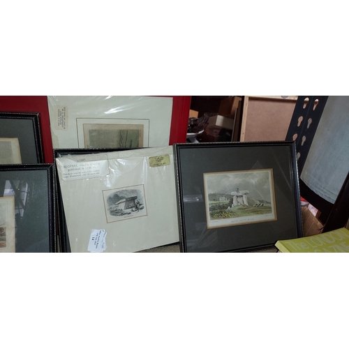 14 - Selection Of Small Framed Etching Pictures