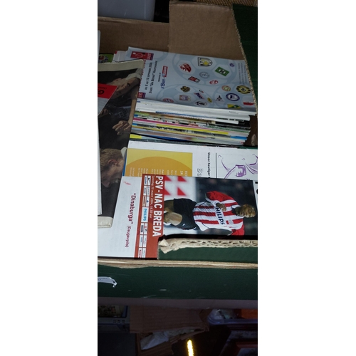 28 - Box Of Over 180 European Football Programmes From 1990'S Onwards Including Germany, Sweden, Denmark,... 