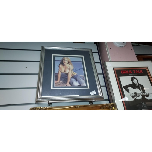 531 - Framed Photo Of Britney Spears With Replica Signature