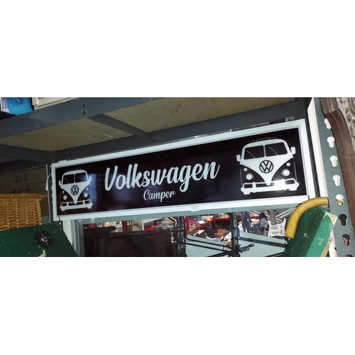 59 - Volkswagen Camper Van Light Up Sign Working