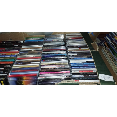 21 - Box Of Dvd'S & Cd'S Includes Soundtracks, Holiday On Ice, Brass & Much More