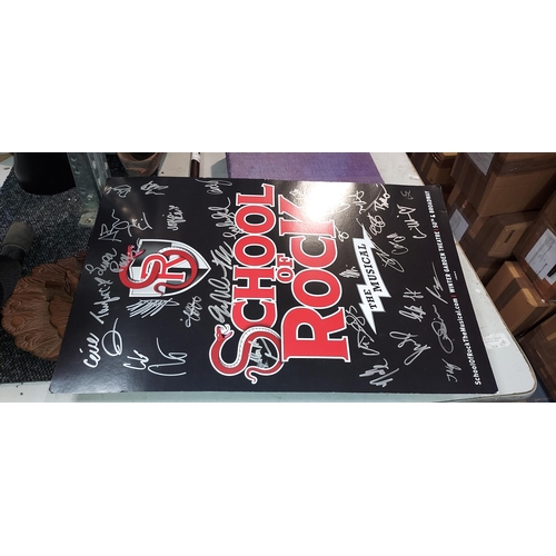 494 - School Of Rock Poster With Signatures