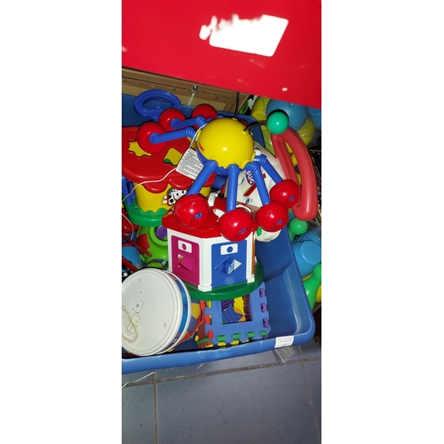 672 - Crate Of Children'S Toys